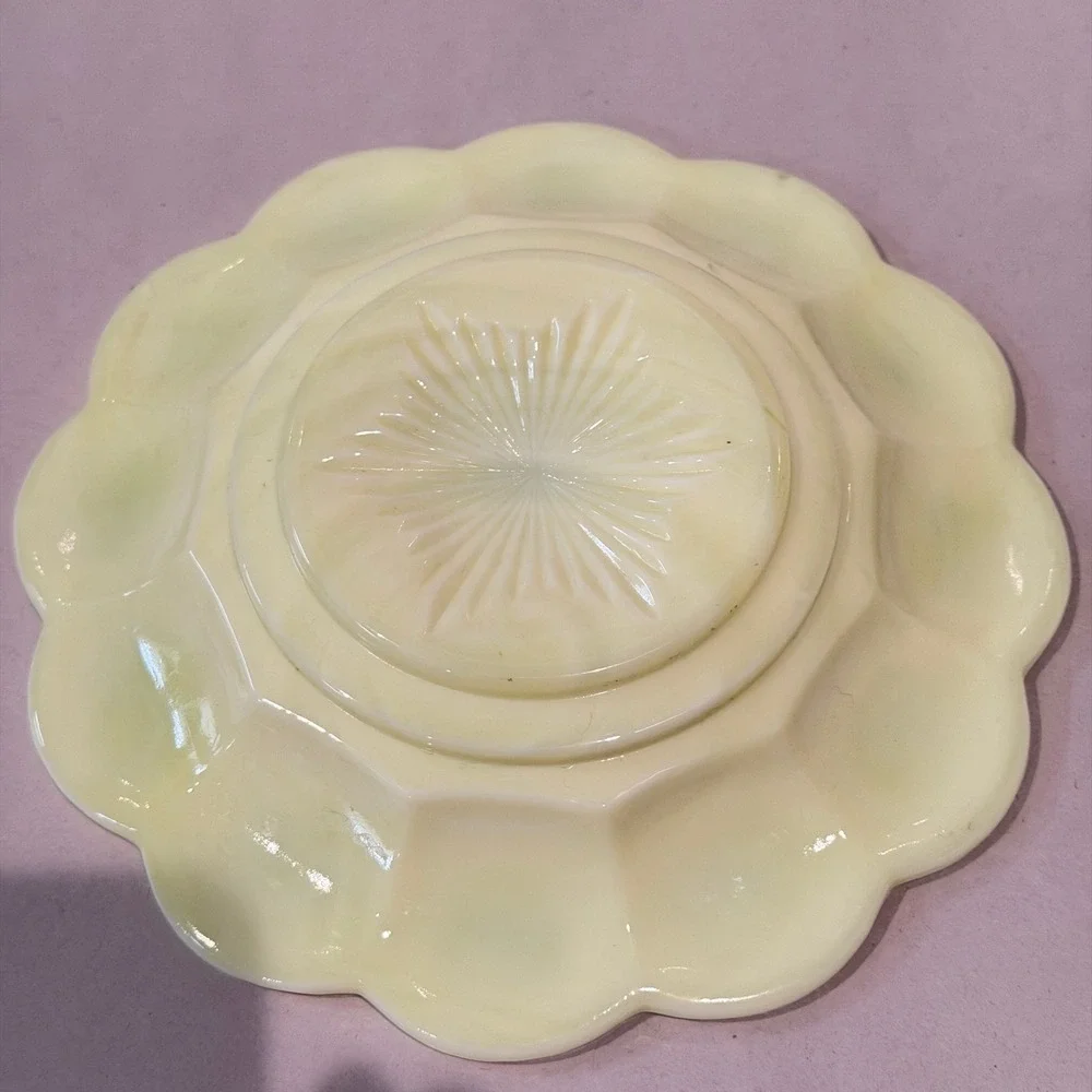 Northwood Grape & Cable Crystal Glass‎ Round Dome Butter Dish EAPG c.1910